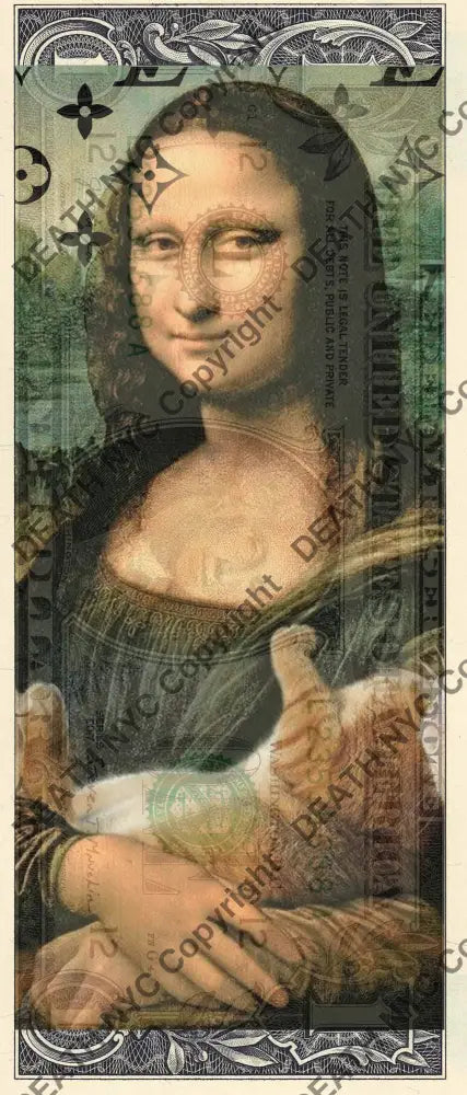 Auction USD $1 Original artwork 150126$8 mona Art Print
