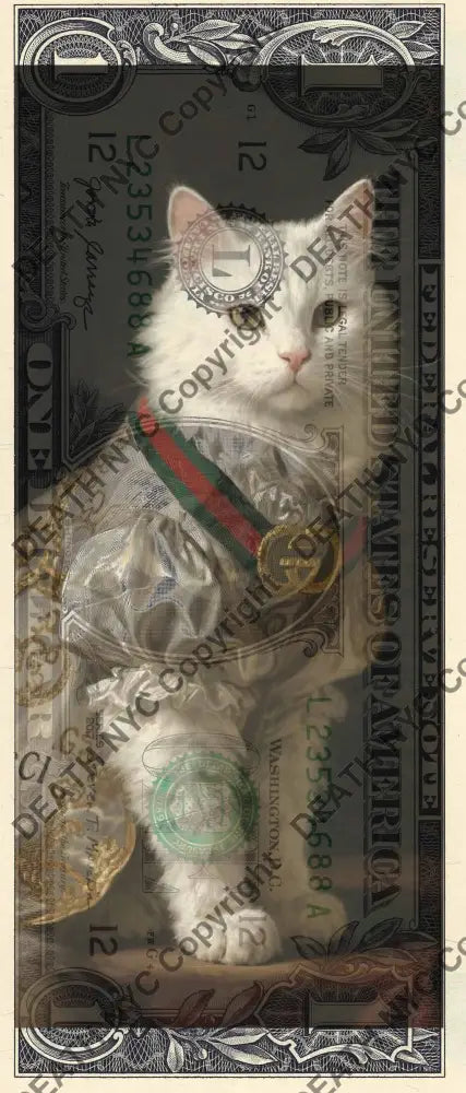 Auction USD $1 Original artwork 150126$1 cat Art Print
