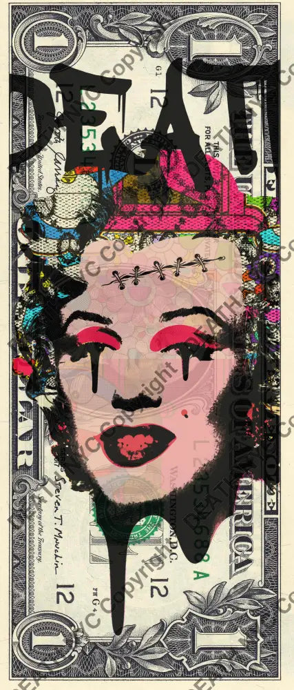 Auction USD $1 Original artwork 150323$19 monr - Art Print