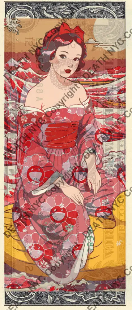 Auction USD $1 Original artwork 150524$13 snow - Art Print