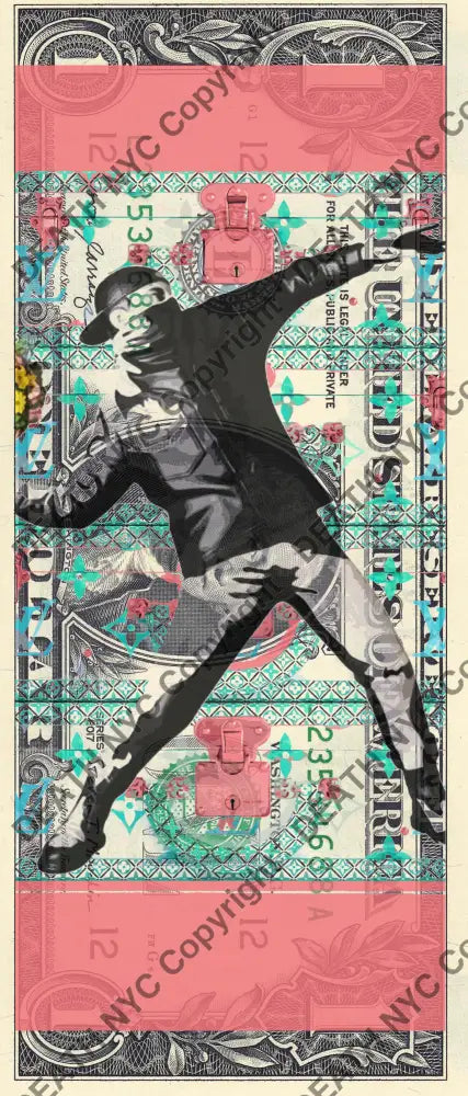 Auction USD $1 Original artwork 150723$8 bank Art Print