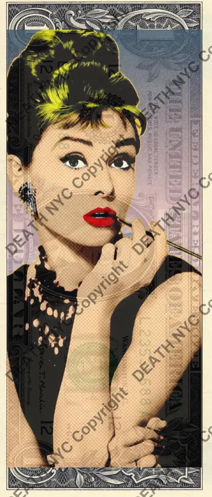 Auction USD $1 Original artwork 150724$14 audrey - Art Print