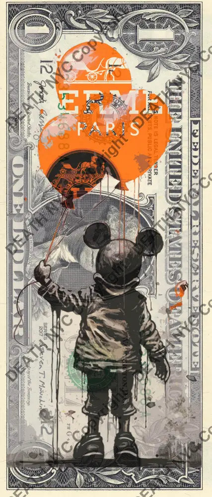 Auction USD $1 Original artwork 151223$2 mouse - Art Print