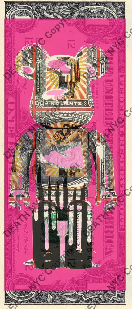 Auction USD $1 Original artwork 161125$5 bear Art Print