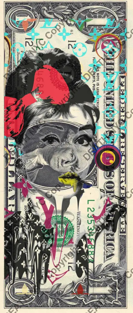 Auction USD $1 Original artwork 161225$13 audrey Art Print