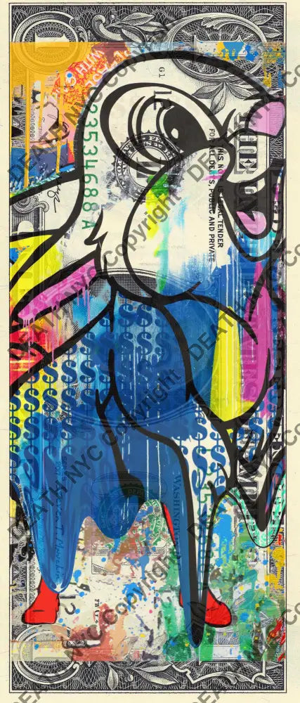 Auction USD $1 Original artwork 161225$3 chip Art Print