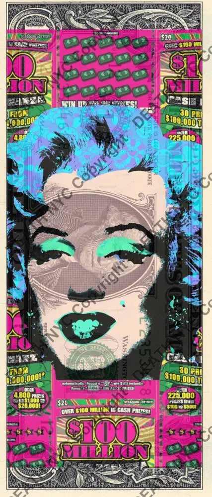 Auction USD $1 Original artwork 161225$1 monr Art Print