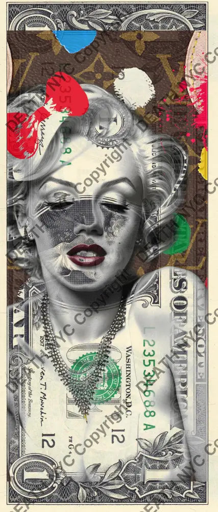 Auction USD $1 Original artwork 170324$2 monr Art Print