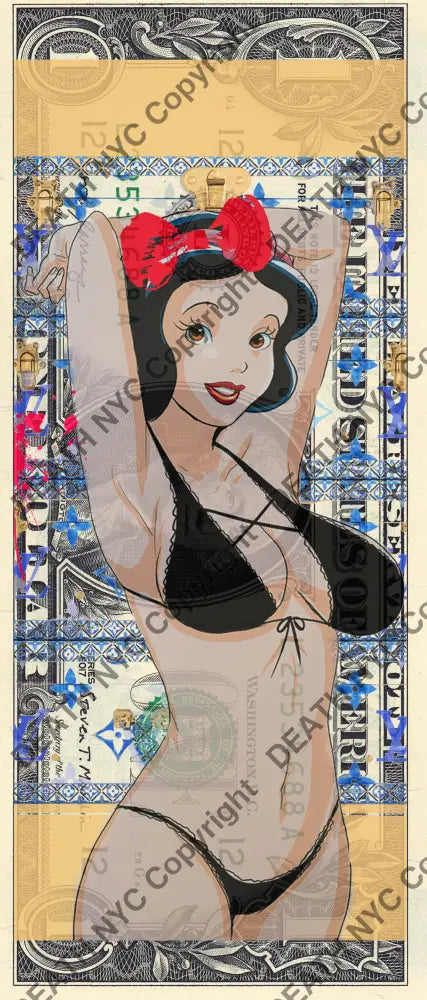 Auction USD $1 Original artwork 170324$1 snow Art Print