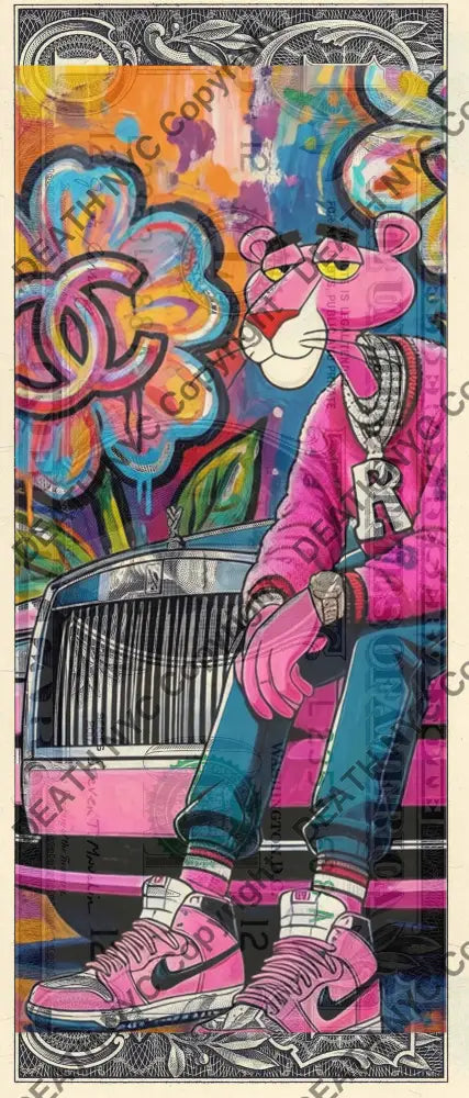 Auction USD $1 Original artwork 170426$13 pink - Art Print