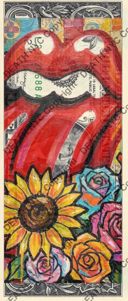 Auction USD $1 Original artwork 170426$15 stone - Art Print