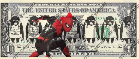 Auction USD $1 Original artwork 170922$13 spider - Art Print
