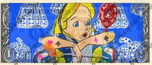 Auction USD $1 Original artwork 180224$12 alice Art Print