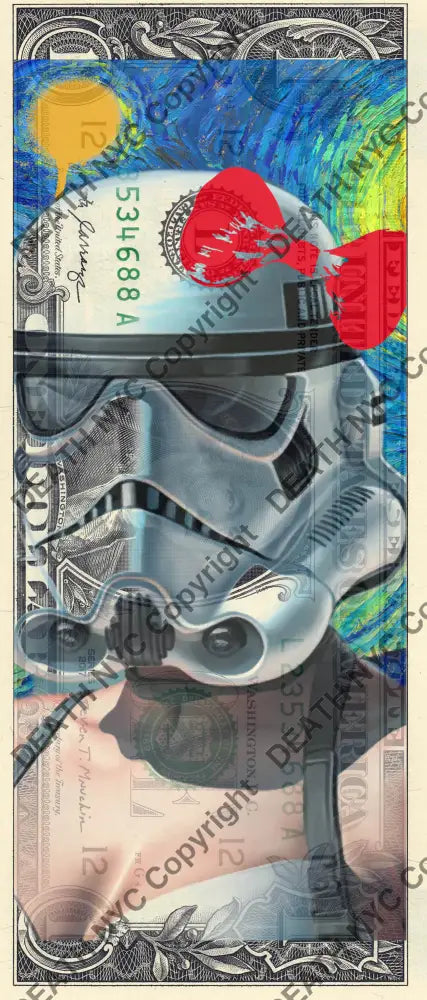 Auction USD $1 Original artwork 180224$23 troop - Art Print