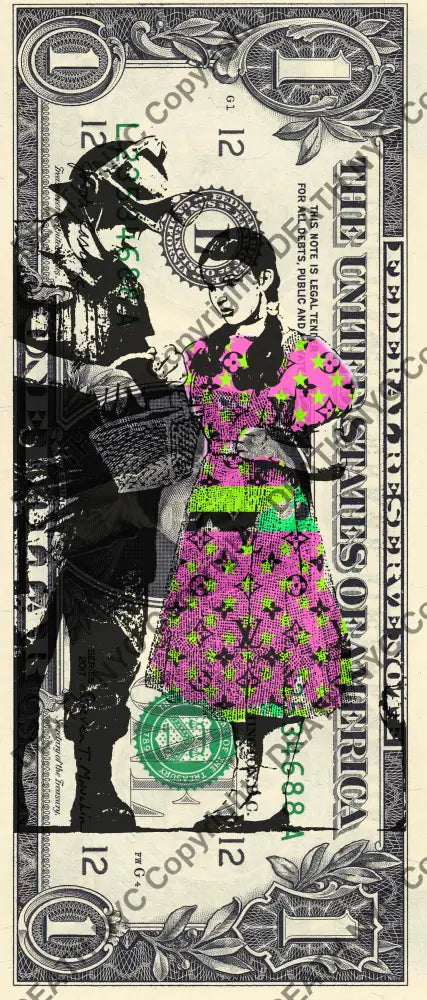 Auction USD $1 Original artwork 180524$15 bank Art Print