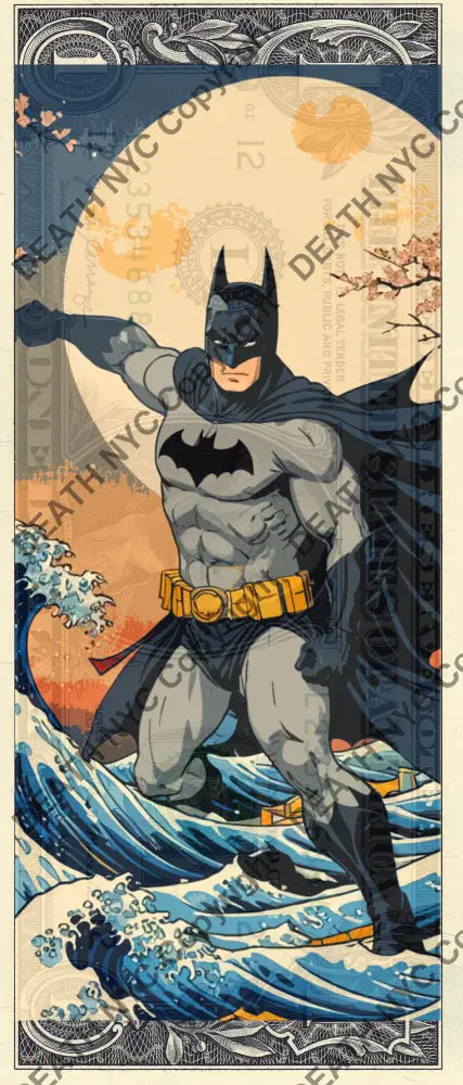 Auction USD $1 Original artwork 180524$1 bat - Art Print