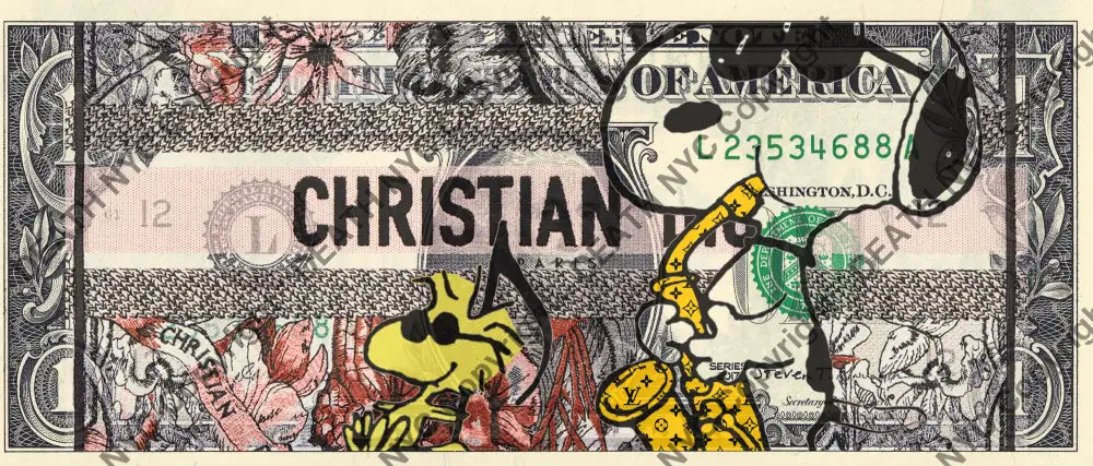 Auction USD $1 Original artwork 180622$1 silly Art Print