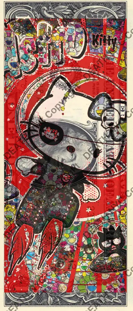 Auction USD $1 Original artwork 181125$2 kitty Art Print