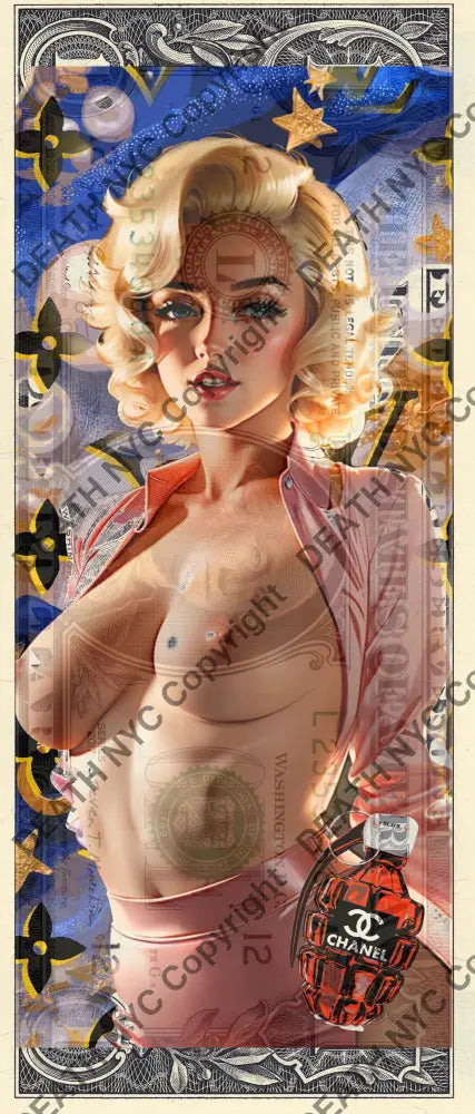 Auction USD $1 Original artwork 181125$1 monr Art Print
