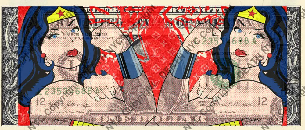 Auction USD $1 Original artwork 190124$12 wonder - Art Print