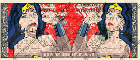 Auction USD $1 Original artwork 190124$12 wonder - Art Print