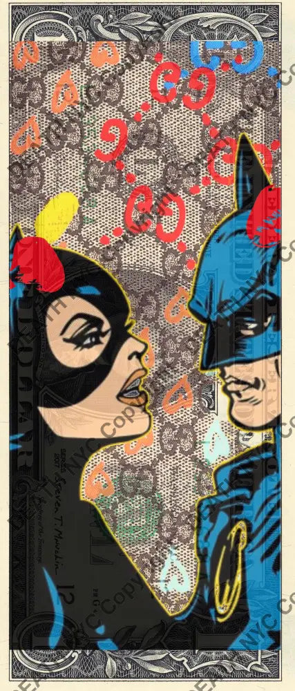 Auction USD $1 Original artwork 190124$5 bat - Art Print