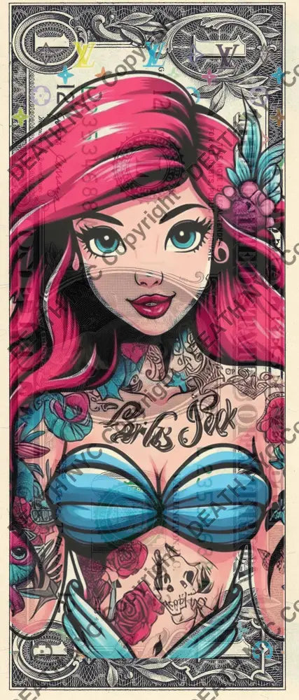 Auction USD $1 Original artwork 190326$7 ar iel Art Print