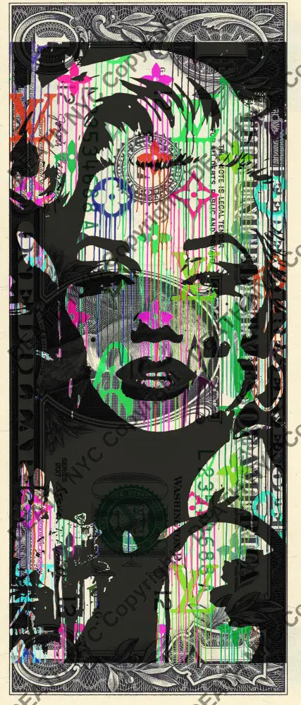 Auction USD $1 Original artwork 190624$12 monr - Art Print