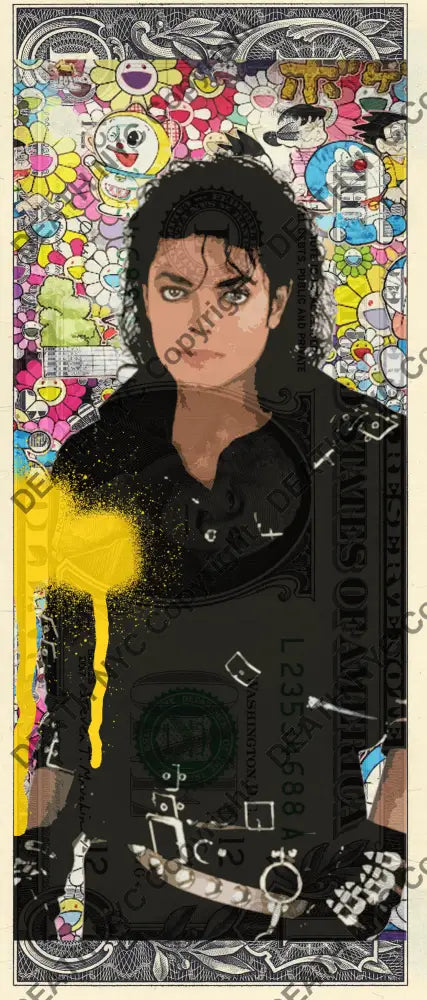 Auction USD $1 Original artwork 190922$12 Micheal Jackson - Art Print