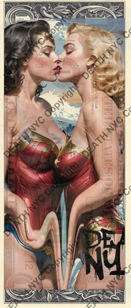 Auction USD $1 Original artwork 191224$9 kiss - Art Print