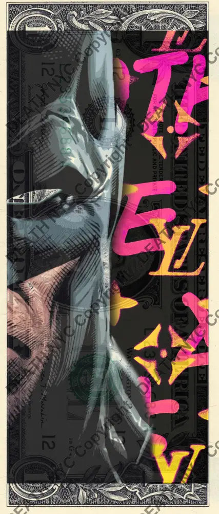 Auction USD $1 Original artwork 200923$3 bat - Art Print