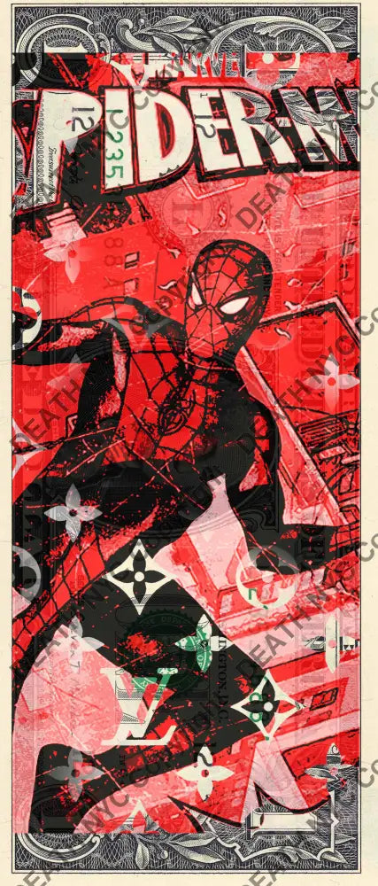 Auction USD $1 Original artwork 200926$4 spider - Art Print