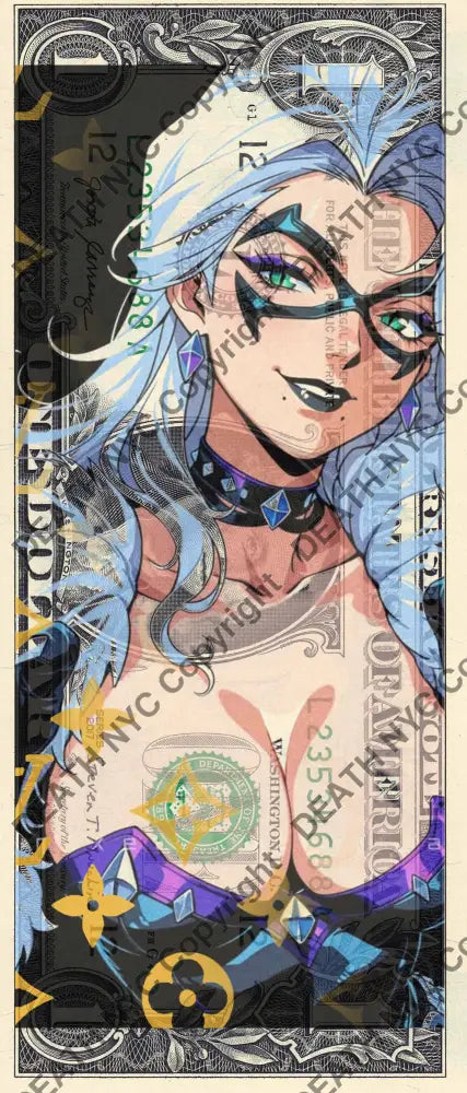 Auction USD $1 Original artwork 200926$8 cat - Art Print