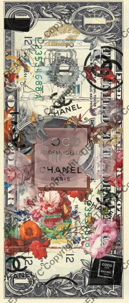 Auction USD $1 Original artwork 210226$5 ch no 5 Art Print