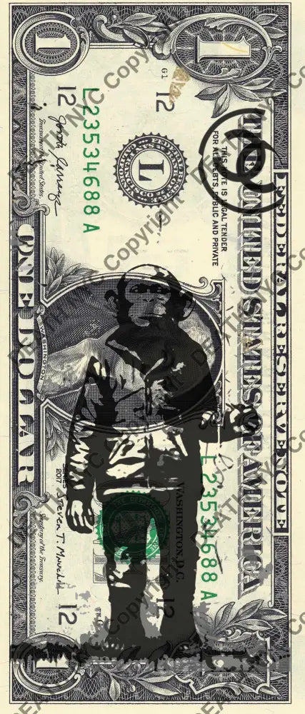 Auction USD $1 Original artwork 210226$6 bank Art Print