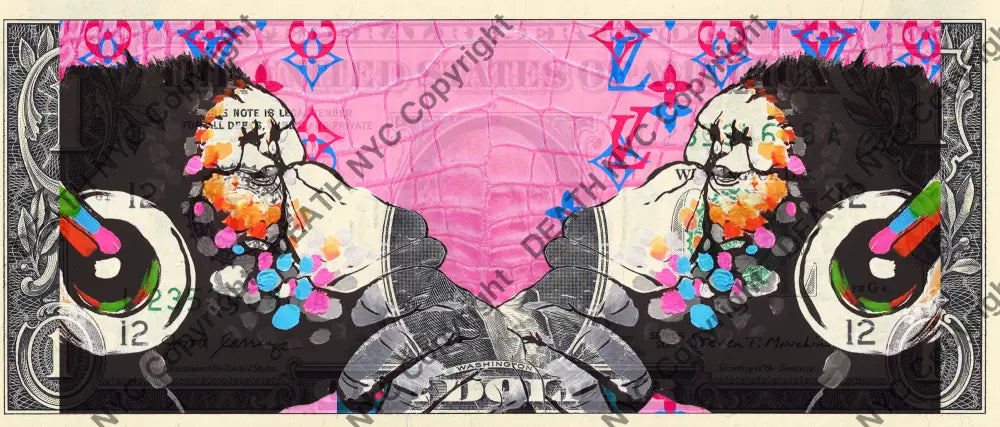 Auction USD $1 Original artwork 210722$21 bank Art Print
