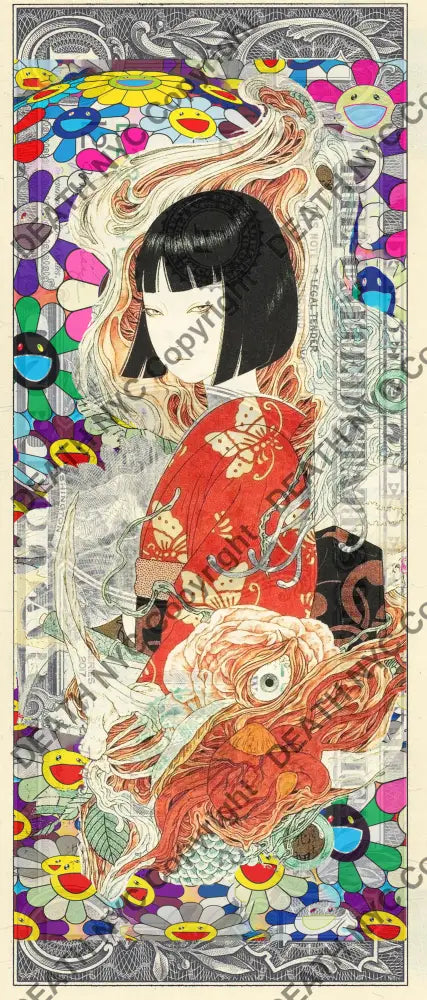 Auction USD $1 Original artwork 211022$9 jap - Art Print