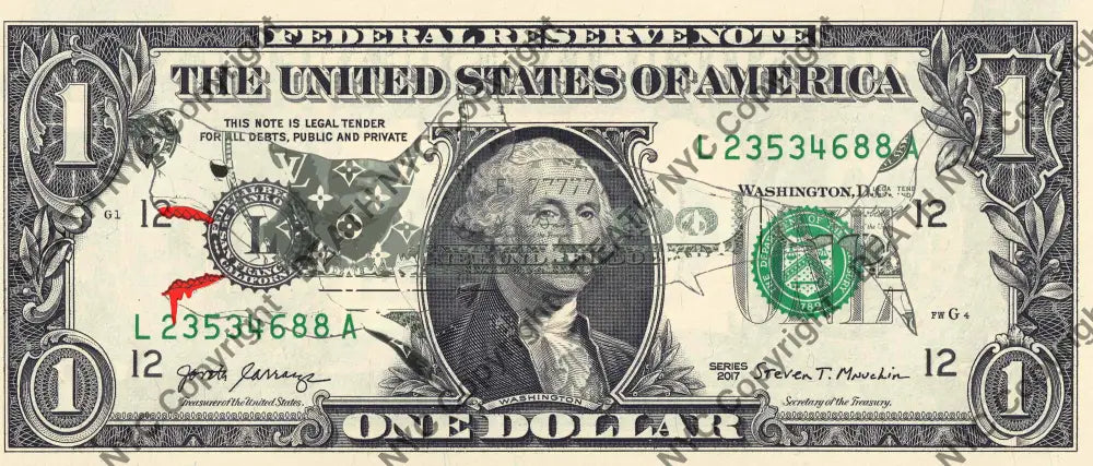 Auction USD $1 Original artwork 211225$3 shark Art Print