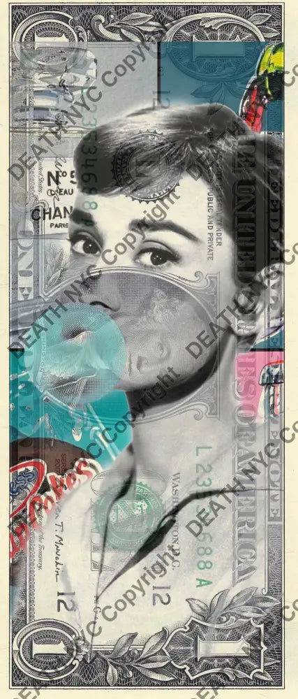 Auction USD $1 Original artwork 211225$8 audrey Art Print