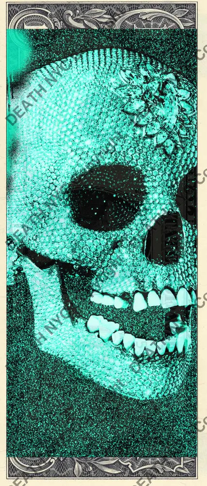Auction USD $1 Original artwork 220222$22 skull - Art Print