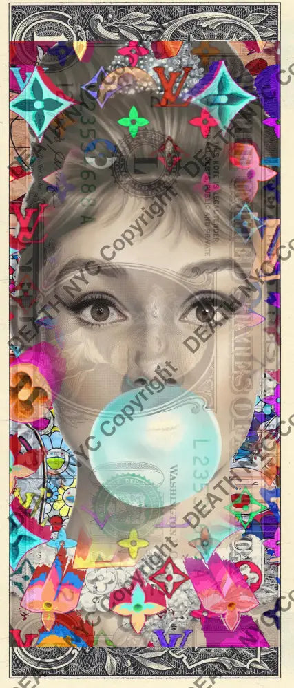 Auction USD $1 Original artwork 231026$11 audrey - Art Print