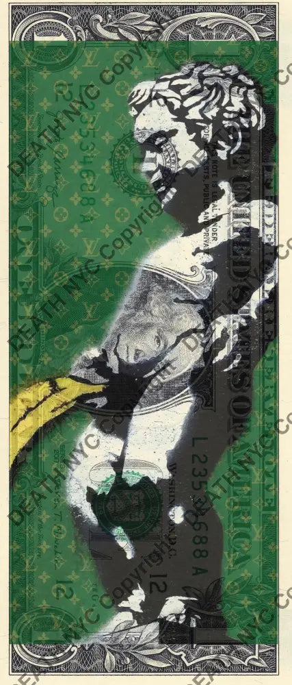 Auction USD $1 Original artwork 231026$15 bank - Art Print