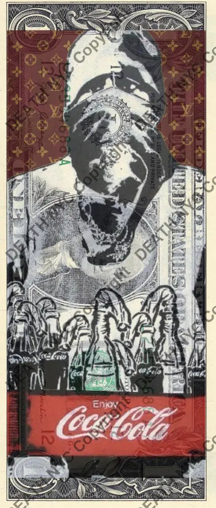 Auction USD $1 Original artwork 231026$16 bank - Art Print