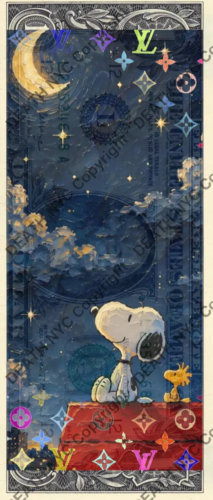 Auction USD $1 Original artwork 231026$5 silly - Art Print