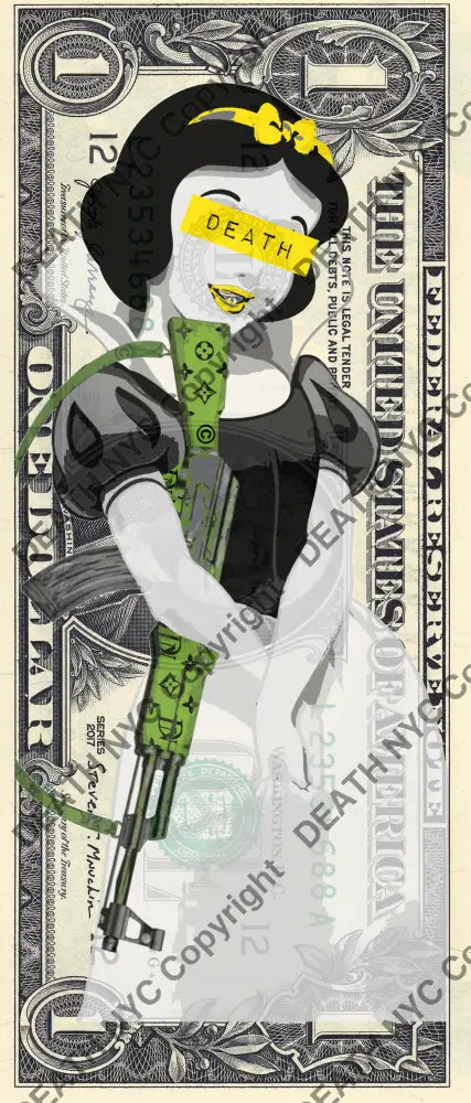 Auction USD $1 Original artwork 231221$11 snow - Art Print