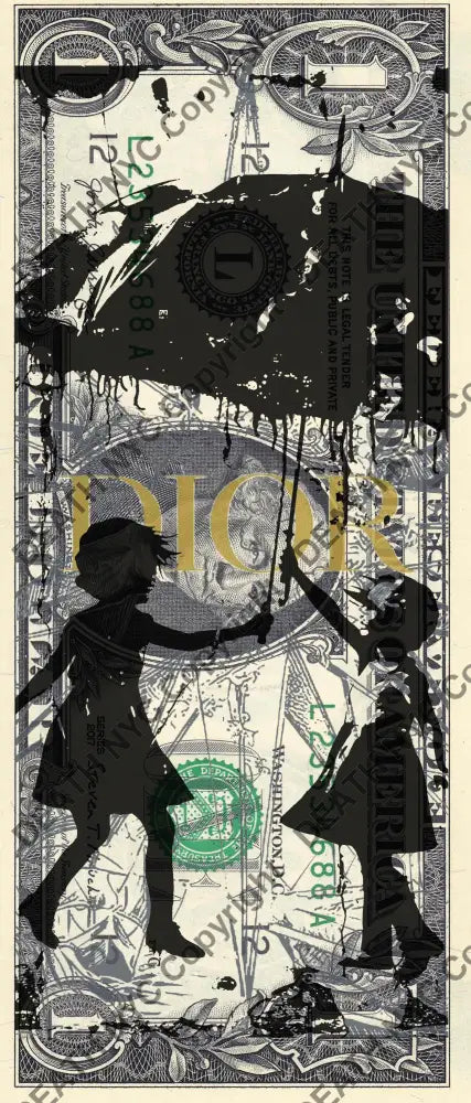 Auction USD $1 Original artwork 240824$10 bank - Art Print