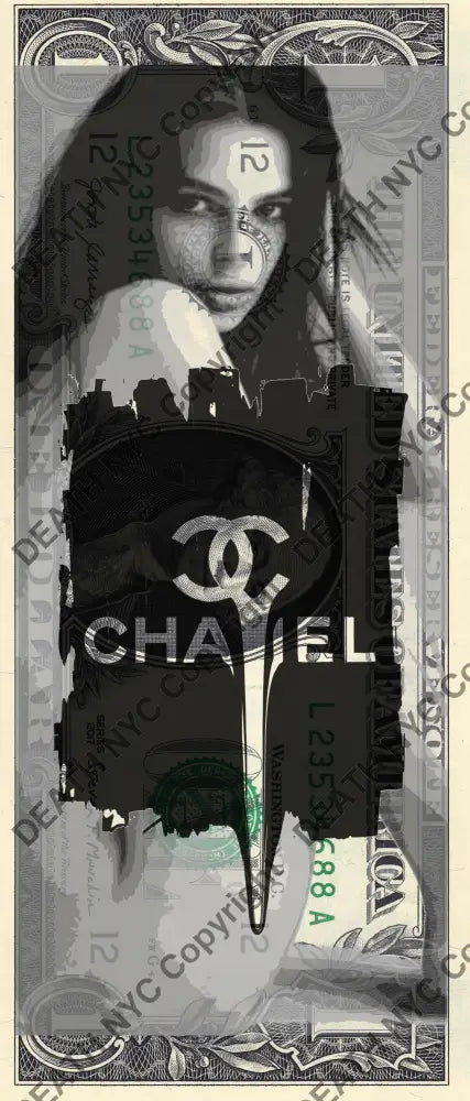 Auction USD $1 Original artwork 240824$12 ch girl - Art Print