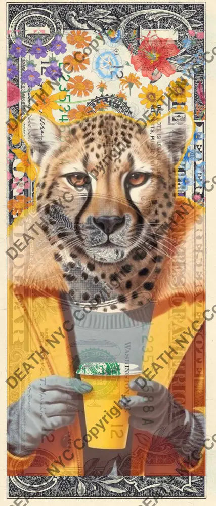 Auction USD $1 Original artwork 250226$12 tiger Art Print