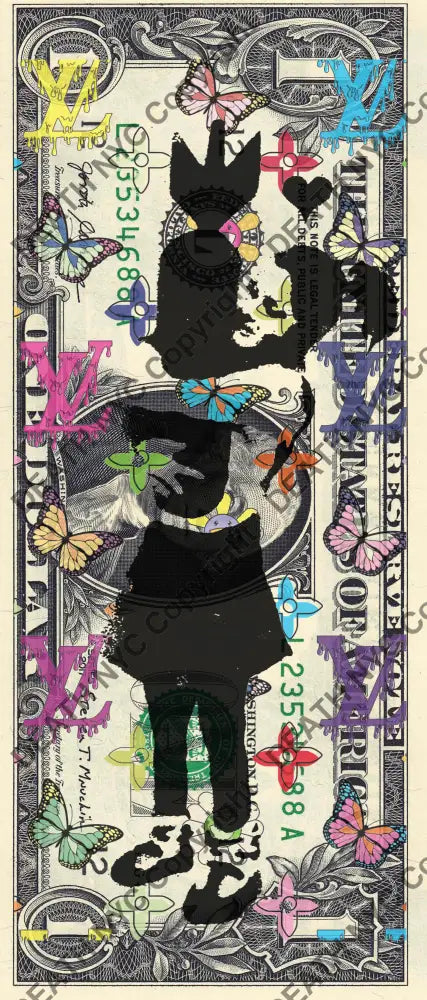 Auction USD $1 Original artwork 251123$11 bank Art Print