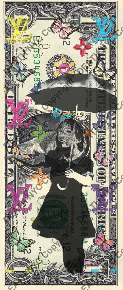 Auction USD $1 Original artwork 251123$12 bank Art Print